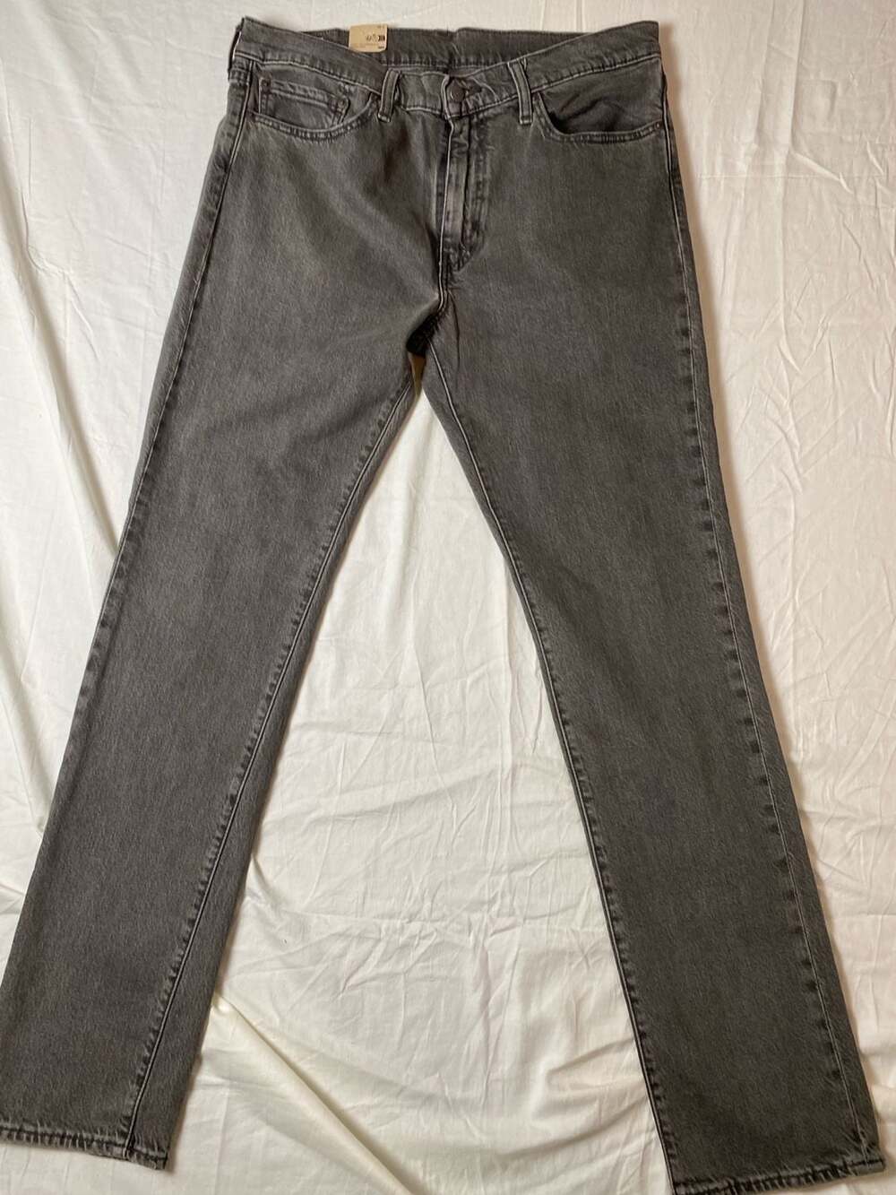 Levi's 511 Flex Straight Fit Stretch Denim Jeans 36x34 Gray (1319)